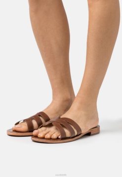 Anna Field Sko 4NHR41877 Anna Field læder muldyr brun kvinder