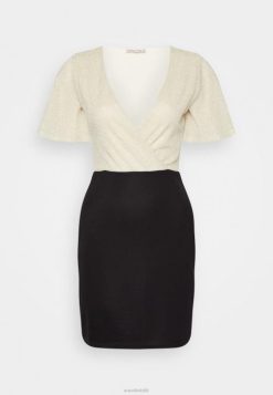 Anna Field Sko 4NHR4206 Anna Field skiftekjole guld/sort kvinder