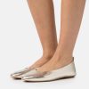 Anna Field Sko 4NHR42108 Anna Field læder ballet pumps guld kvinder