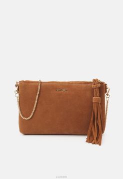 Anna Field Sko 4NHR42438 Anna Field læder clutch cognac kvinder
