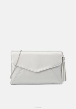 Anna Field Sko 4NHR42444 Anna Field clutch 971 sølvfarvet kvinder