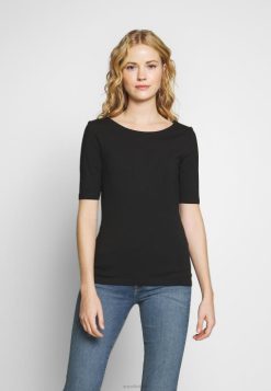 Anna Field Sko 4NHR4245 Anna Field basic t-shirt sort kvinder