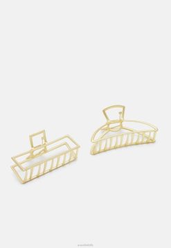 Anna Field Sko 4NHR42669 Anna Field 2-pak hårstyling tilbehør guldfarvet kvinder