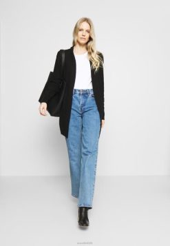 Anna Field Sko 4NHR4266 Anna Field 3-pak basic t-shirt sort/hvid/broget lysegrå kvinder