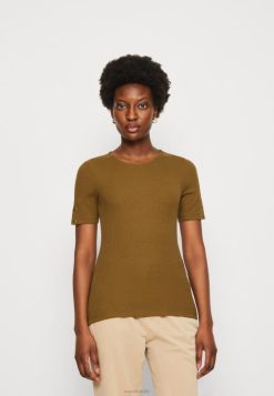 Anna Field Sko 4NHR4368 Anna Field khaki t-shirt med tryk kvinder