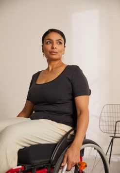 Anna Field Sko 4NHR4374 Anna Field basic t-shirt sort kvinder