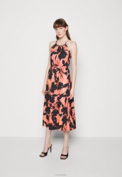 Anna Field Sko 4NHR447 Anna Field jersey kjole sort/orange kvinder