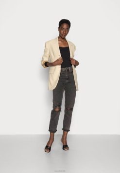 Anna Field Sko 4NHR4524 Anna Field 2 pakke langærmet top sort/sort kvinder