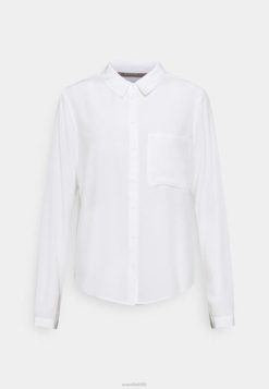 Anna Field Sko 4NHR4668 Anna Field basic bluse med lomme button-down bluse off-white kvinder