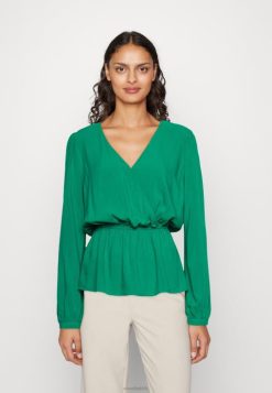 Anna Field Sko 4NHR4692 Anna Field peplum bluse grøn kvinder