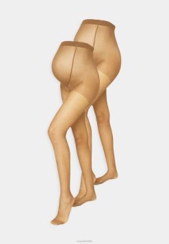 Anna Field Støvler 4NHR41102 Anna Field 20 den 2 pak strømpebukser kamel kvinder