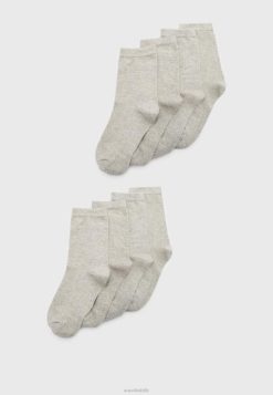 Anna Field Støvler 4NHR41141 Anna Field 8 pak sokker grå kvinder