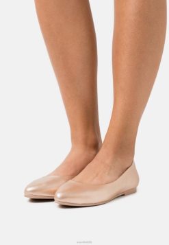 Anna Field Støvler 4NHR42110 Anna Field læder ballet pumps rosa guld farvet kvinder