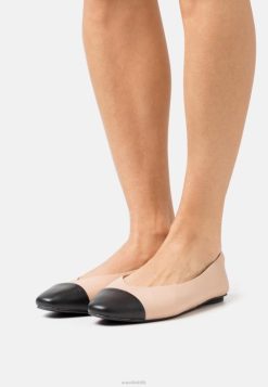 Anna Field Støvler 4NHR42116 Anna Field læder ballet pumps beige kvinder