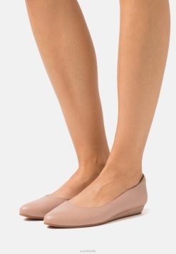 Anna Field Støvler 4NHR42128 Anna Field læder ballet pumps lys pink kvinder