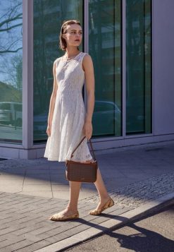 Anna Field Støvler 4NHR42131 Anna Field læder peeptoe ballet pumps guld kvinder