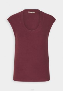 Anna Field Støvler 4NHR4310 Anna Field basic t-shirt mørkerød kvinder