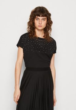 Anna Field Støvler 4NHR4358 Anna Field print t-shirt sort kvinder