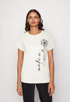 Anna Field Støvler 4NHR4370 Anna Field print t-shirt off-white kvinder