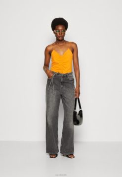 Anna Field Støvler 4NHR4454 Anna Field top sort/orange kvinder