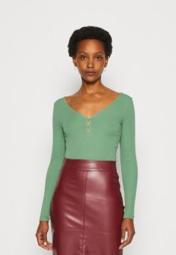 Anna Field Støvler 4NHR4514 Anna Field langærmet top grøn kvinder