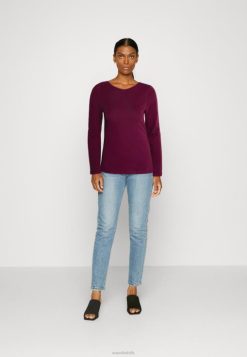 Anna Field Støvler 4NHR4589 Anna Field 2 pak langærmet top mørkerød/sort kvinder