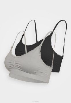 Anna Field Støvler 4NHR4952 Anna Field sømløs barselsbh 2-pak bustier grå/sort kvinder