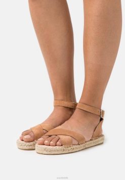 Anna Field Tasker 4NHR41560 Anna Field læder platform sandaler cognac kvinder