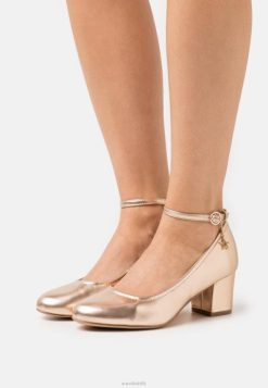 Anna Field Tasker 4NHR41680 Anna Field klassiske hæle rosa guldfarvede kvinder