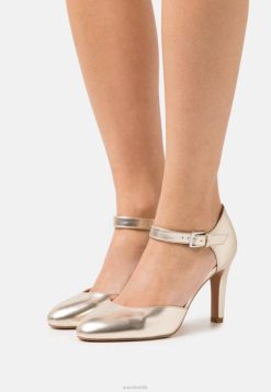 Anna Field Tasker 4NHR41692 Anna Field klassiske hæle guld kvinder