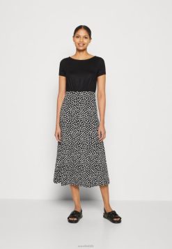 Anna Field Tasker 4NHR4171 Anna Field jersey kjole sort/hvid kvinder