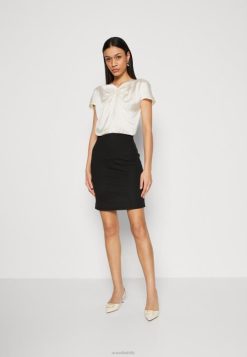 Anna Field Tasker 4NHR4195 Anna Field skiftekjole off white/sort kvinder