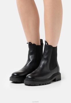 Anna Field Tasker 4NHR41971 Anna Field klassiske ankelstøvler i læder sort kvinder