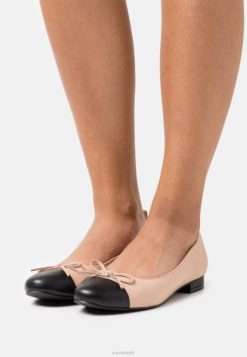 Anna Field Tasker 4NHR42073 Anna Field læder ballet pumps beige kvinder