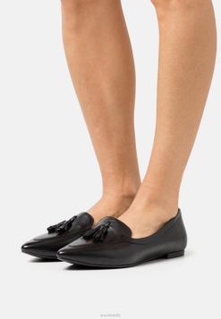 Anna Field Tasker 4NHR42151 Anna Field læder ballet pumps sort kvinder