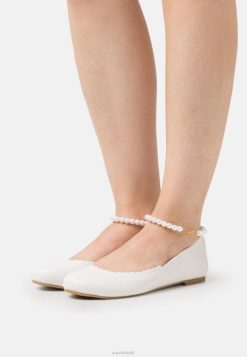 Anna Field Tasker 4NHR42178 Anna Field ankelrem ballet pumps hvid kvinder
