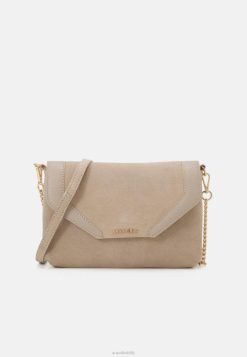 Anna Field Tasker 4NHR42415 Anna Field læder clutch taupe kvinder