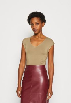 Anna Field Tasker 4NHR4309 Anna Field print t-shirt beige kvinder