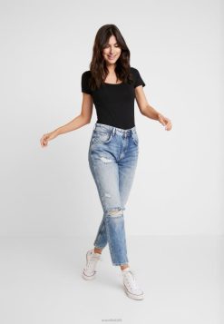 Anna Field Tasker 4NHR4312 Anna Field 3-pak basic t-shirt hvid/sort/mørkegrå kvinder