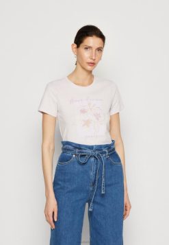 Anna Field Tasker 4NHR4345 Anna Field print t-shirt lilla kvinder