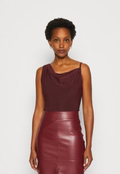 Anna Field Tasker 4NHR4417 Anna Field top mørkerød kvinder