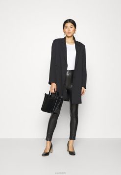 Anna Field Tasker 4NHR4543 Anna Field 3-pak langærmet top sort/hvid/broget lysegrå kvinder