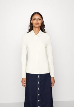 Anna Field Tasker 4NHR4672 Anna Field button-down bluse råhvid kvinder